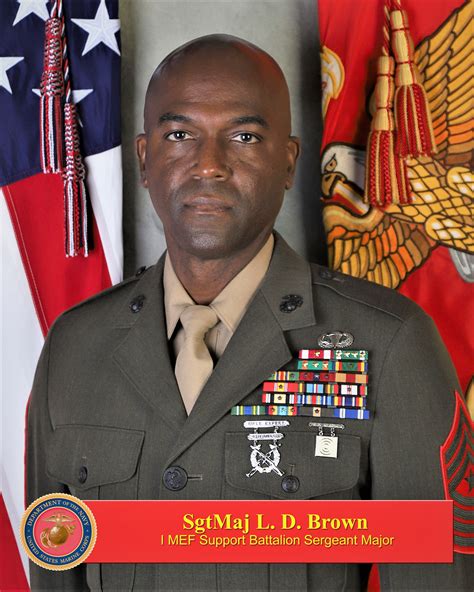 Sgt Maj Lynn D Brown I Marine Expeditionary Force Leaders 80484 Hot