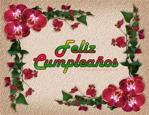 Unique Wallpaper Feliz Cumpleaños Con Rosas Y Orquídeas Postales Con