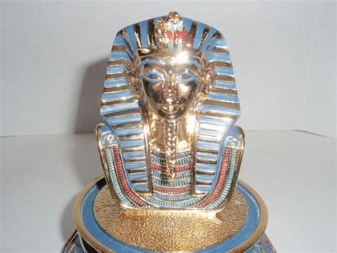 Egyptian Mask Of King Tutankhamen Hand Painted And Numbered Etsy