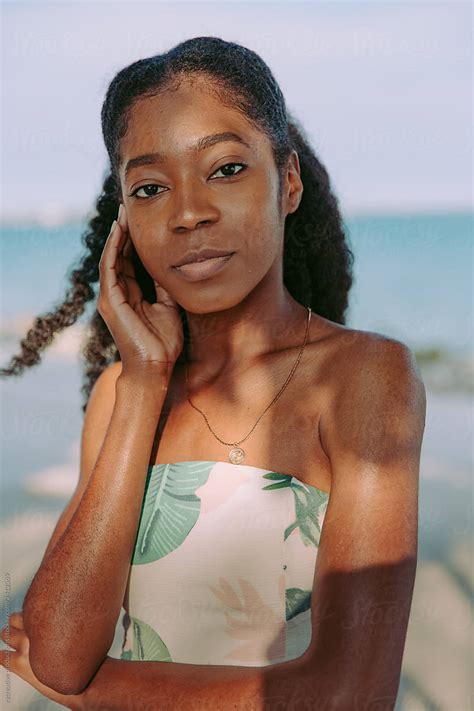 Portrait Of Confident Black Woman By Rzcreative