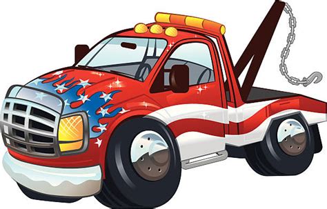 Royalty Free Tow Truck Clip Art Vector Images And Illustrations Istock