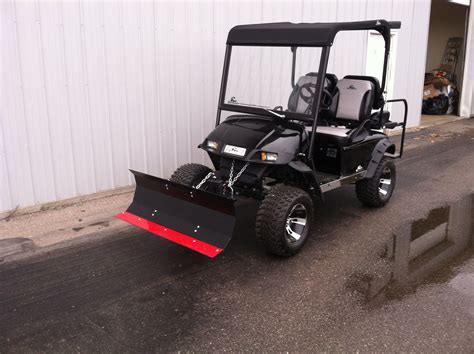 Golf Cart Custom Snow Plow Or