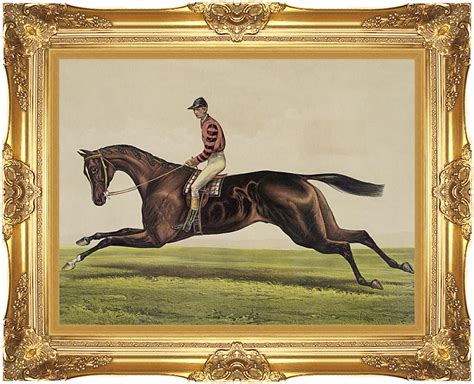 Currier And Ives Iroquois Thoroughbred Horse Prints On Canvas 12x16