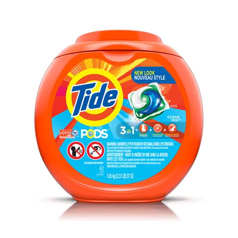 Tide Pods 3 in 1 Ocean Mist Scent - Go New Mommy png image