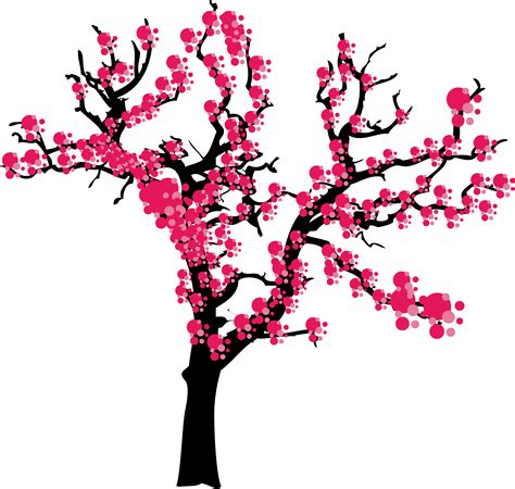 Japan United States Cherry Blossom Plum Tree Vector Png Download