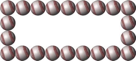 Baseball Border Clipart Baseball Picture Frame Png 992x461 Png