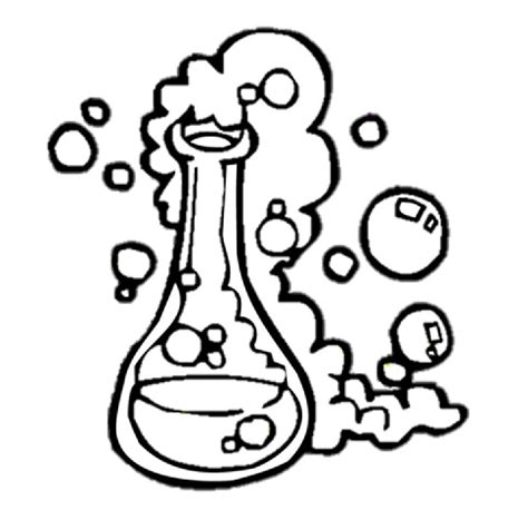 Glass Beaker Colouring Pages Page 2 Science Drawing Coloring Pages