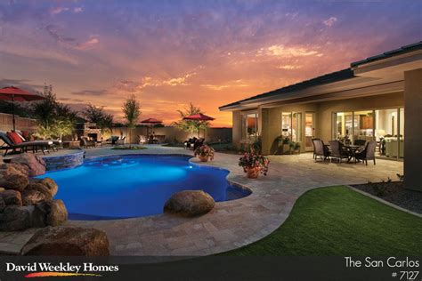 3 bedroom home for sale with private pool in desert ridge. Fabulous Outdoor Living area in The San Carlos - pool ...