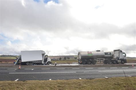 Milk Spills Across A90 And Drivers Told To Avoid Road As Tanker And