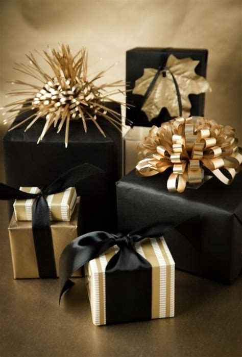 59 Fancy And Unique Gift Wrapping Ideas Gold Christmas