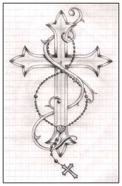 Notice that this rectangle is shorter than the first, and that it is placed above the halfway point on the upright pale. Pin on cross tattoos