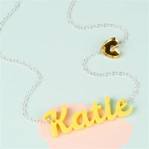 Acrylic Name Necklace By Lisa Angel Notonthehighstreet Com