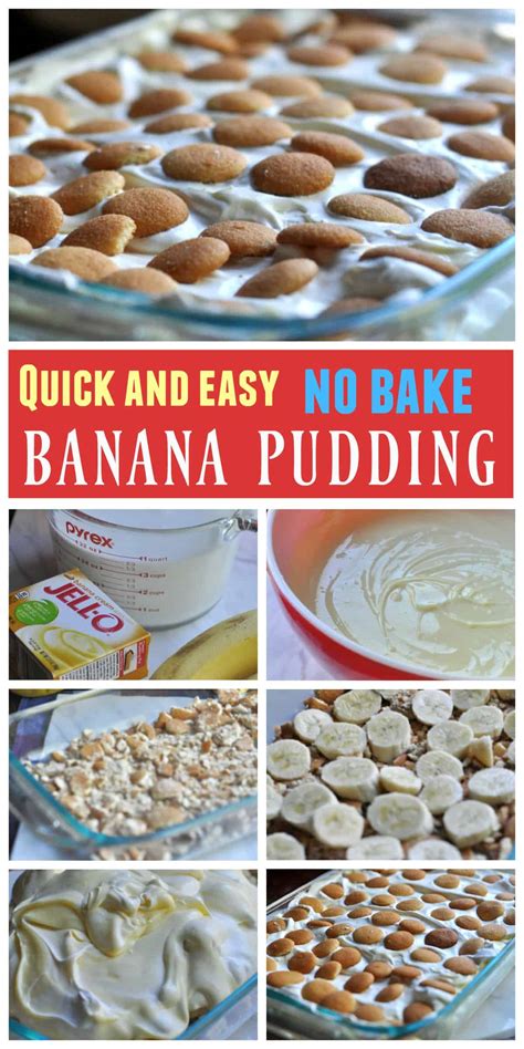 No Bake Banana Pudding Recipe
