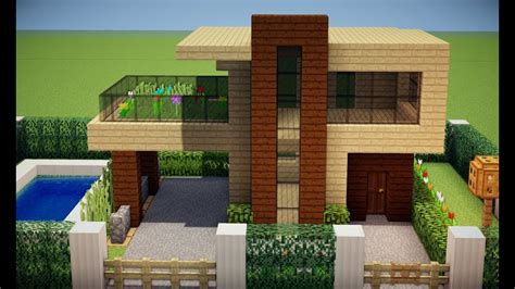 Minecraft Construindo Uma Casa Moderna Para Início De Sobrevivência