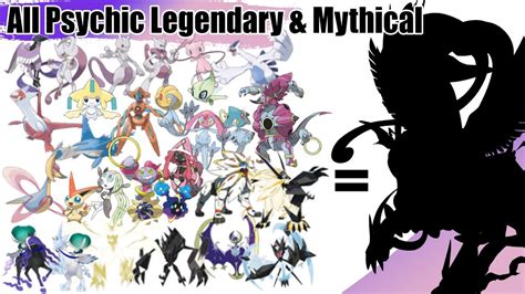 All Psychic Legendary And Mythical Pokémon Fusion From Kanto To Galar