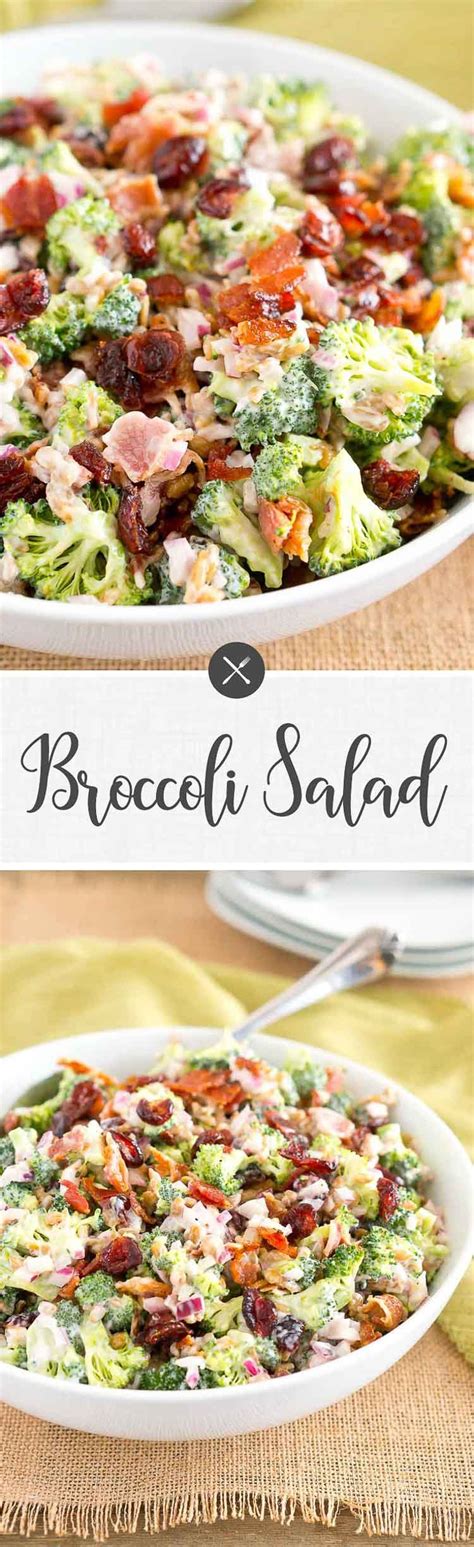 This Broccoli Salad Is Made With Bits Of Salty Bacon Tangy Red Onion