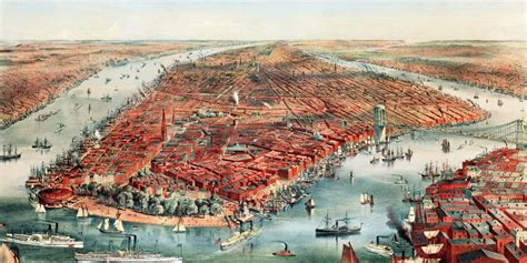 Beautifully Detailed Map Of New York City From 1870 Knowol