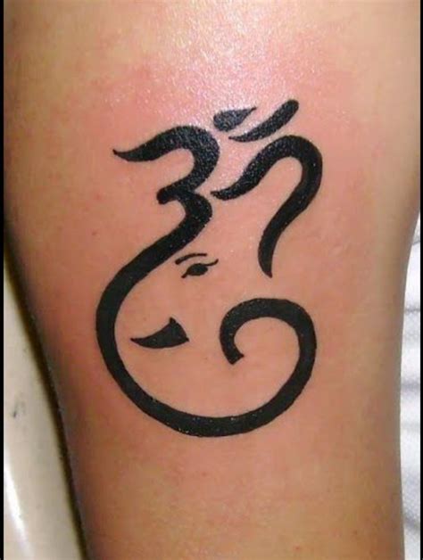 Ganesha Aum In 2020 Ganesh Tattoo Wrist Tattoos Girls Om Tattoo Design