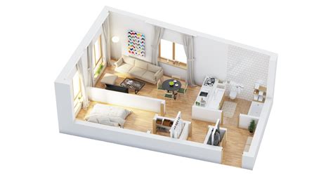 40 More 1 Bedroom Home Floor Plans