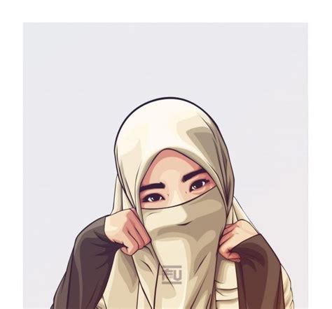 Bercadar Gambar Kartun Muslimah Berpurdah Terbaru 75 Gambar Kartun