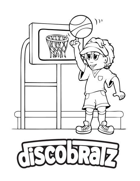 The New Discobratz March Madness Coloring Page Is Now Available