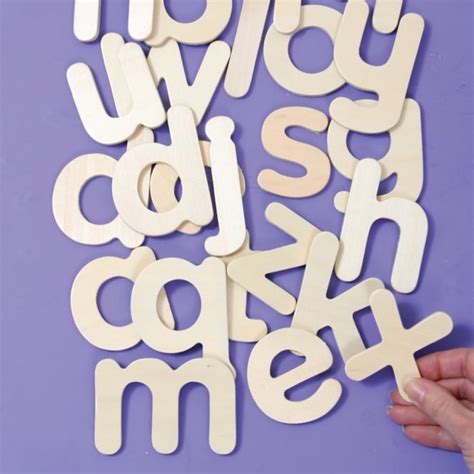 Wooden Lowercase Abc Letter Templates Literacy From Early Years