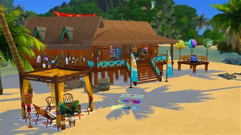 Key Point Boat Store The Sims 4 Island Living Speed Build Youtube