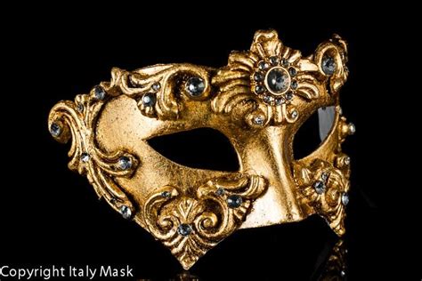 Venetian Masquerade Mask Colombina Baroque Gold Venetian Masquerade