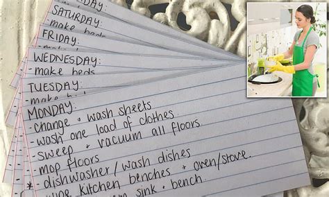 Wife Details Extensive List Of Chores So Her Husband Knows How To Help