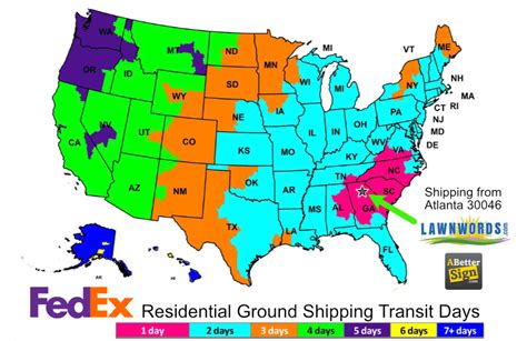 Fedex Freight Transit Times Map World Map