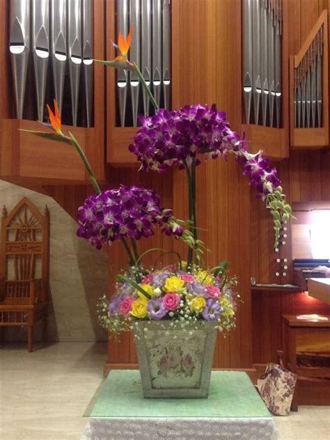 20171105 主日插花 02 Flower Arrangements For The Church 教会のフラワーアレンジメント
