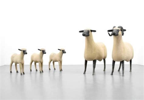 Epoxy stone and patinated bronze. Francois-Xavier Lalanne Sheep, Flock of Five For Sale at ...