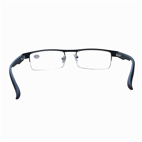 3 pair mens metal half frame rectangle reading glasses spring hinge slim readers ebay