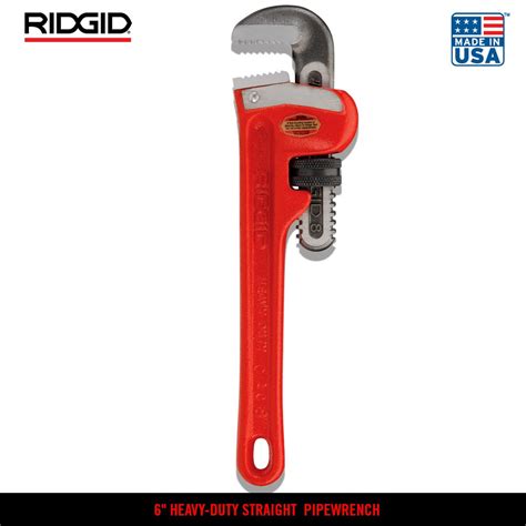 Ridgid Model 8 Heavy Duty Straight Pipe Wrench 8 Inch Shopee Philippines