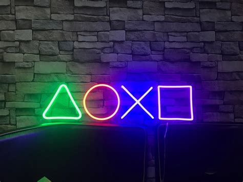 Playstation Led Neon Sign Custom Neon Light Flex Led Neon Etsy