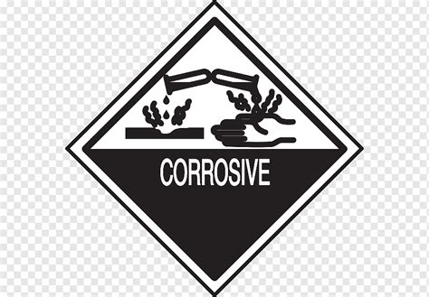 HAZMAT Class 8 Corrosive Substances Corrosion Others Label Warning