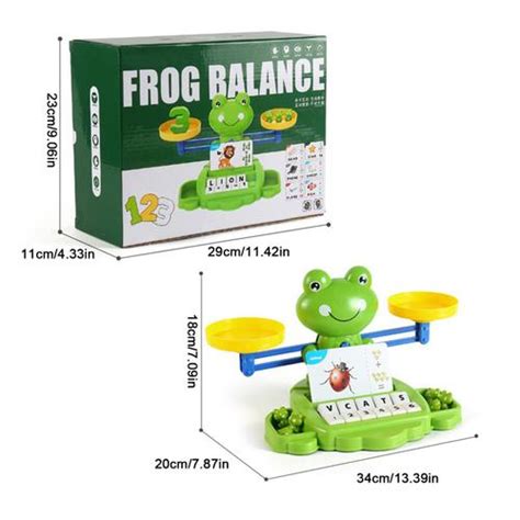 Grenouille Équilibre Mathématiques Jeu Comptage Échelle Montessori