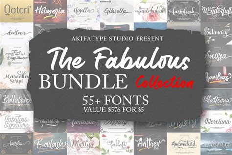 The Fabulous Collection Font Bundle 2532516