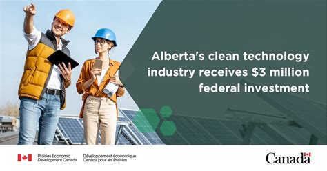 Government Of Canada Invests In Albertas Clean Technology Industry