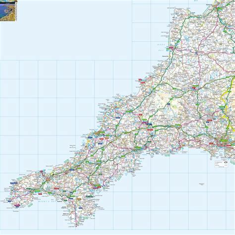 Click on the towns above to be taken to more detailed maps showing locations of beaches, accommodation, photos, attractions, restaurants and more. Cornwall - high resolution map | Cornwall map, Map of ...