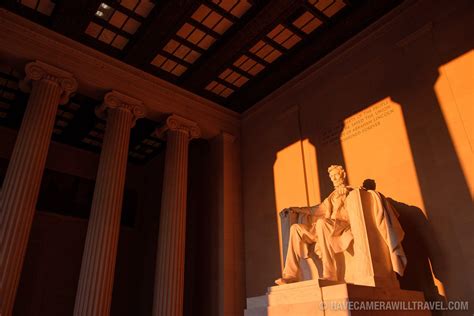 How To Guide Lincoln Memorial Statue Bathed In Golden Sunlight