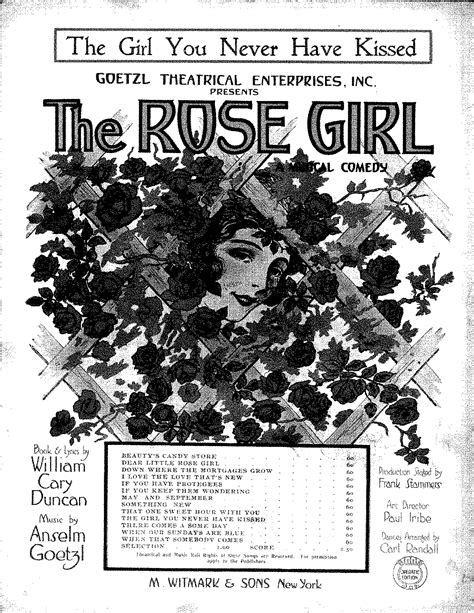 The Rose Girl Goetzl Anselm Imslp Free Sheet Music Pdf Download