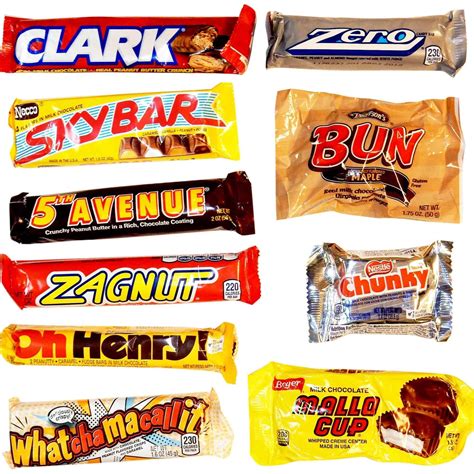 Retro Candy Bar Assortment Candy And Chocolate Food And Ts Shop