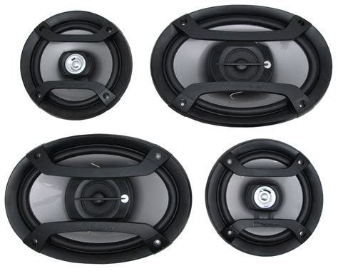 Pioneer 4 Piece Car Audio Speaker Bundles 6x9 Inch Car Speakers