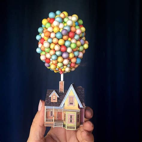 Mini Up House With Balloons Etsy Uk Up House With Balloons