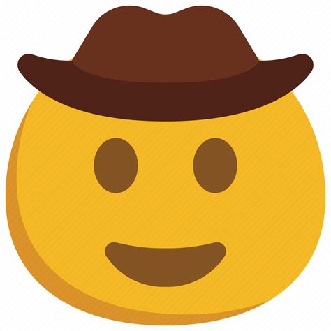 Cowboy Emoticon Smiley Hat Western Icon Download On Iconfinder