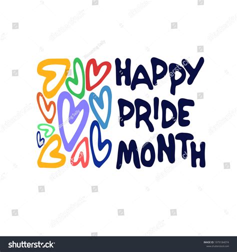 Happy Pride Month Annual Sexual Diversity Vector De Stock Libre De Regalías 1979184074
