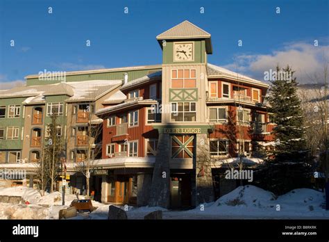 Whistler Village Hotels Whistler Bc Canada Stock Photo Alamy