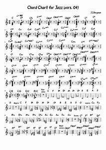 A Chord Chart For Jazz Sheet Music For Piano Solo Easy Musescore Com