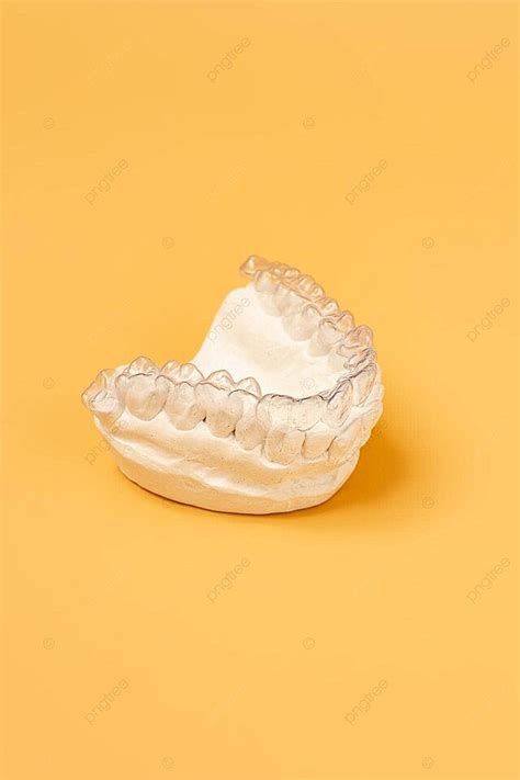 Individual Tooth Tray Orthodontic Dental Theme Closeup Invisible Braces